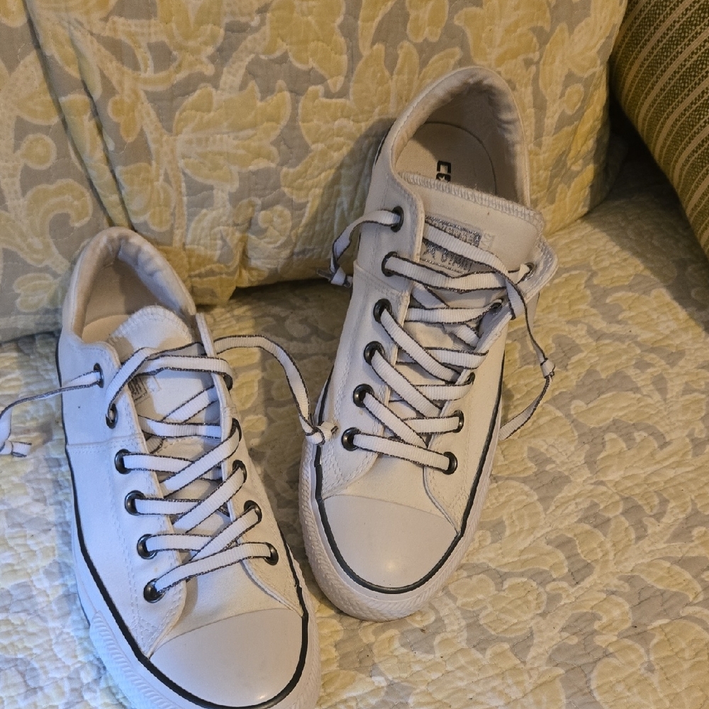 Converse White Low-Top Sneakers